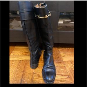 Gucci horsebit leather boots